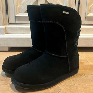 Emu Black Suede Charlotte Boots  Size 8